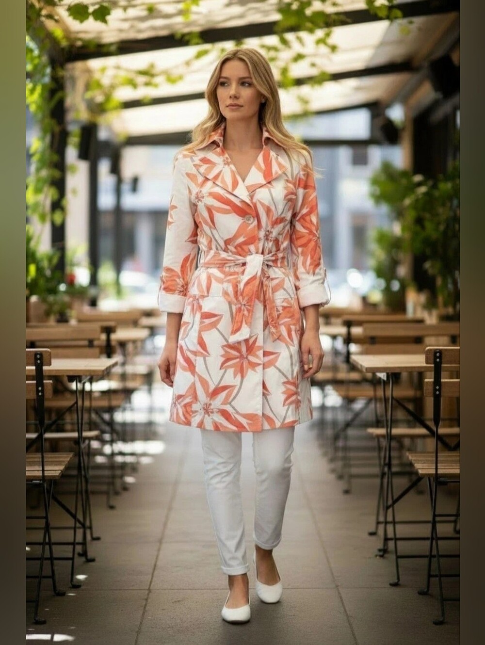 ESPRIT Collection Light Weight Spring Coat - Size: M